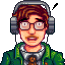 Harvey's headphones surprised sprite
