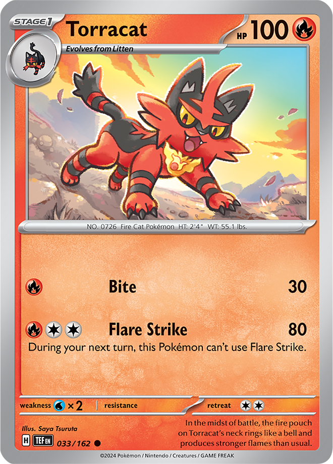torracat card from tcg temporal forces