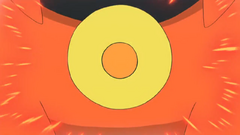 a closeup of Torracat's flame sac