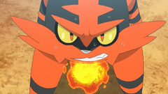 a closeup of Torracat's flame sac