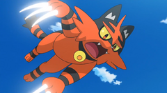 torracat in the anime using scratch