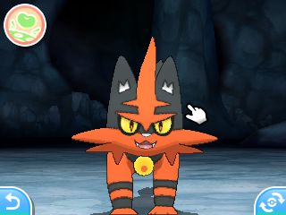 a screenshot of torracat in pokemon ultra sun